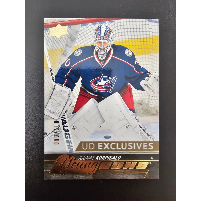 2015-16 Upper Deck - Young Guns Exclusives - Joonas Korpisalo #521 /100 RC