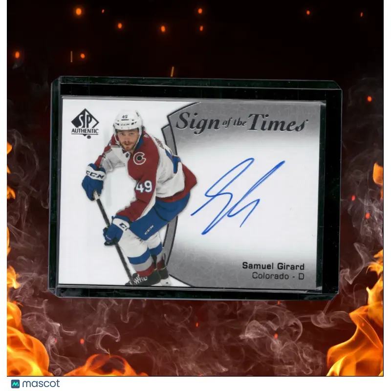 2021-22 SP Authentic Samuel Girard Sign of the Times Auto #SOTT-SG