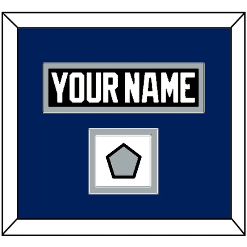 Tampa Bay Nameplate & Jersey Logo Patch - Road Black (2001-2007) - Double Mat 3