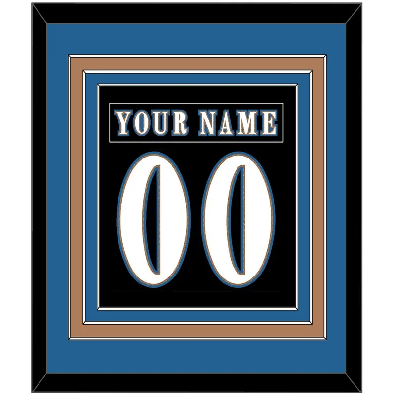 Washington Nameplate & Number (Back) Combined - Alternate Black - Triple Mat 3