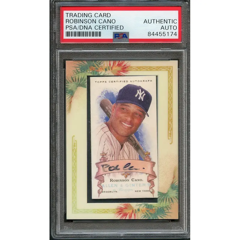 2006 Topps Allen & Ginter's #AGA-RC Robinson Cano Signed Card PSA Slabbed Auto Yankees