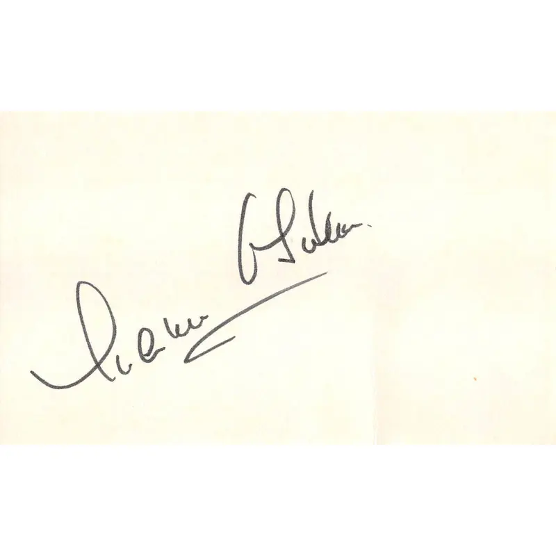Maureen O'Sullivan The Thin Man Authentic Signed 3x5 Index Card BAS #BL96234