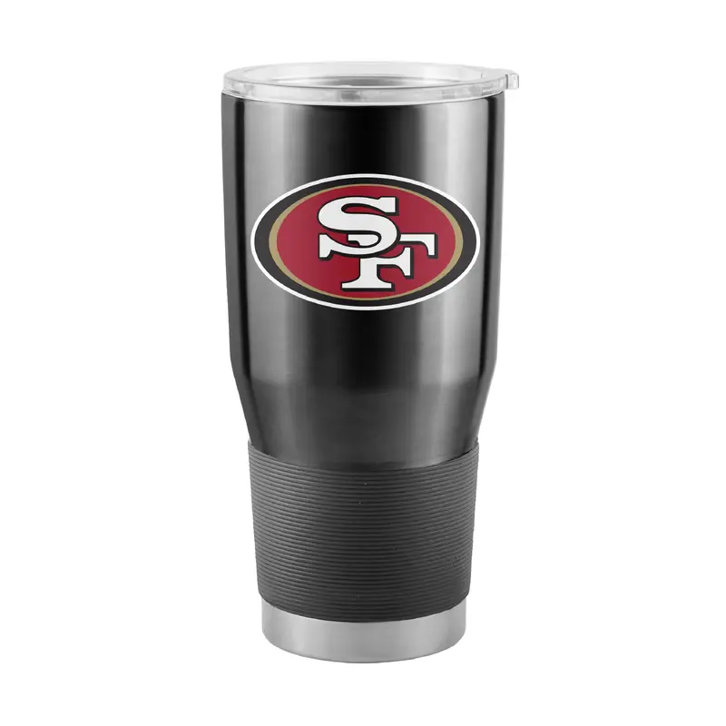 San Francisco 49ers Black 30oz Gameday Stainless Steel Tumbler