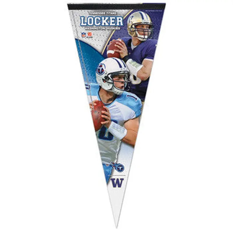 Jake Locker "Titans/Huskies" EXTRA-LARGE Premium Felt Pennant - Wincraft Inc.