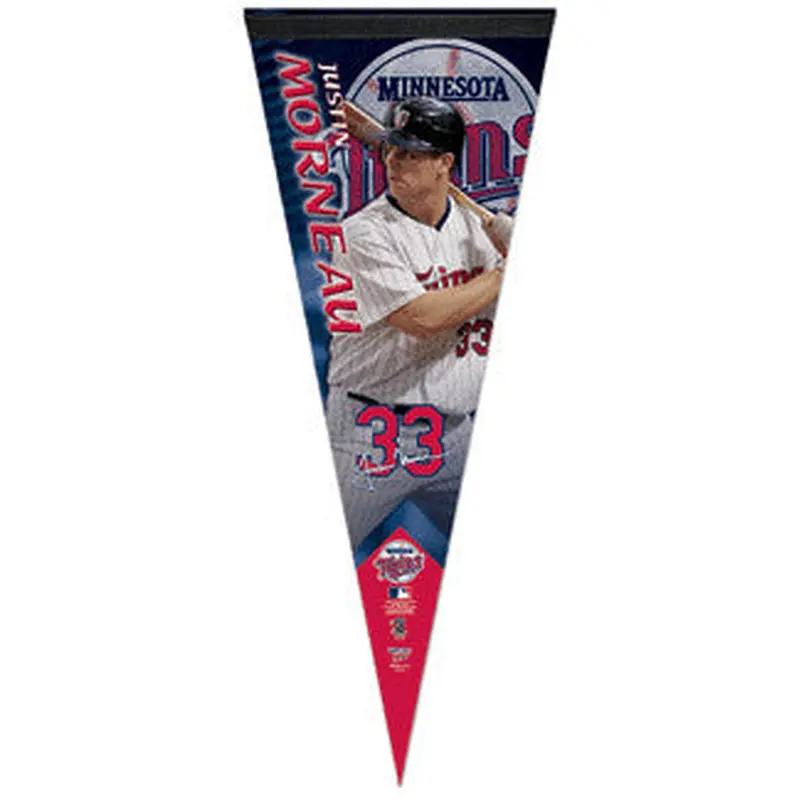 Justin Morneau "Signature" Premium Felt Pennant L.E. /2,009