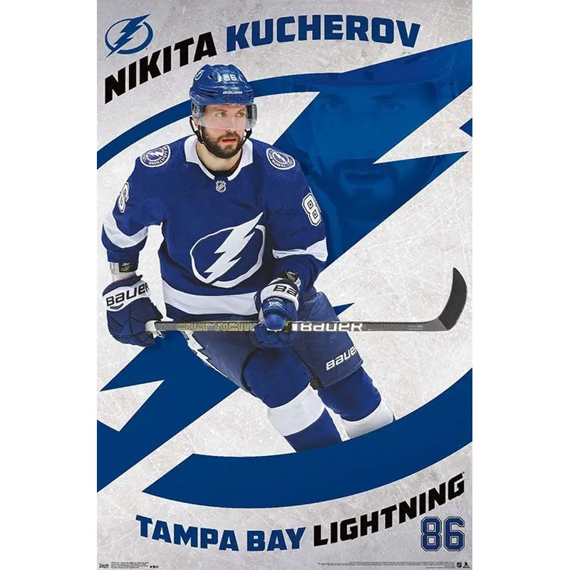 Nikita Kucherov "Superstar" Tampa Bay Lightning Official NHL Action Poster - Trends 2019