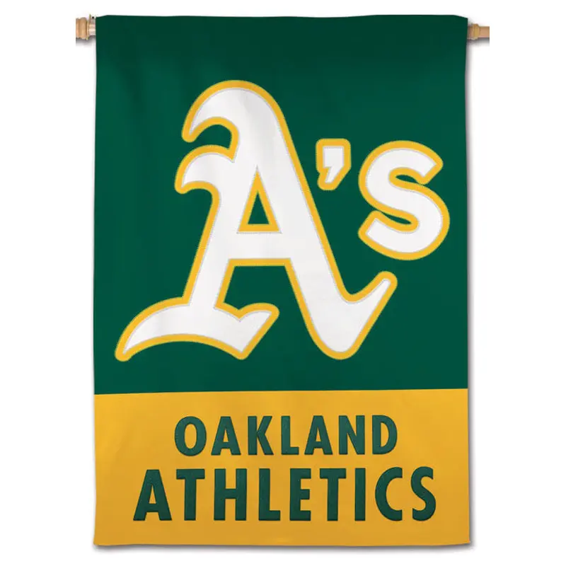 Oakland A's Official 2-Sided Team Logo 28x40 Applique Wall Banner - Wincraft Inc.