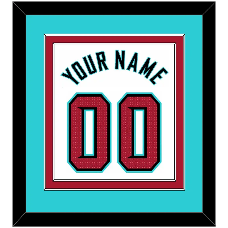 Arizona Name & Number - Home White - Double Mat 3