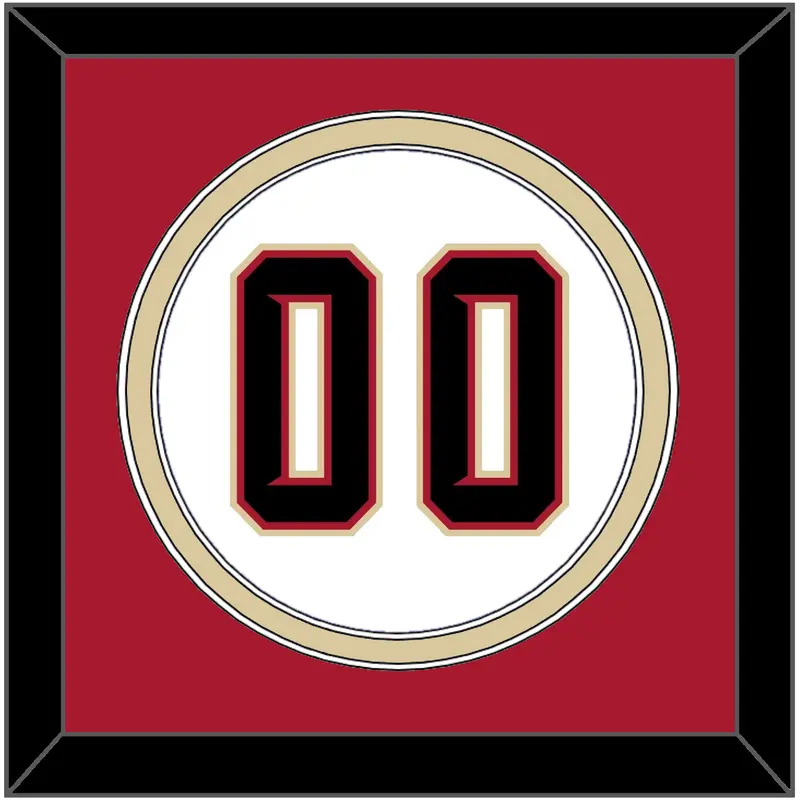 Arizona Number - Home White (2020-2023) - Double Mat 2