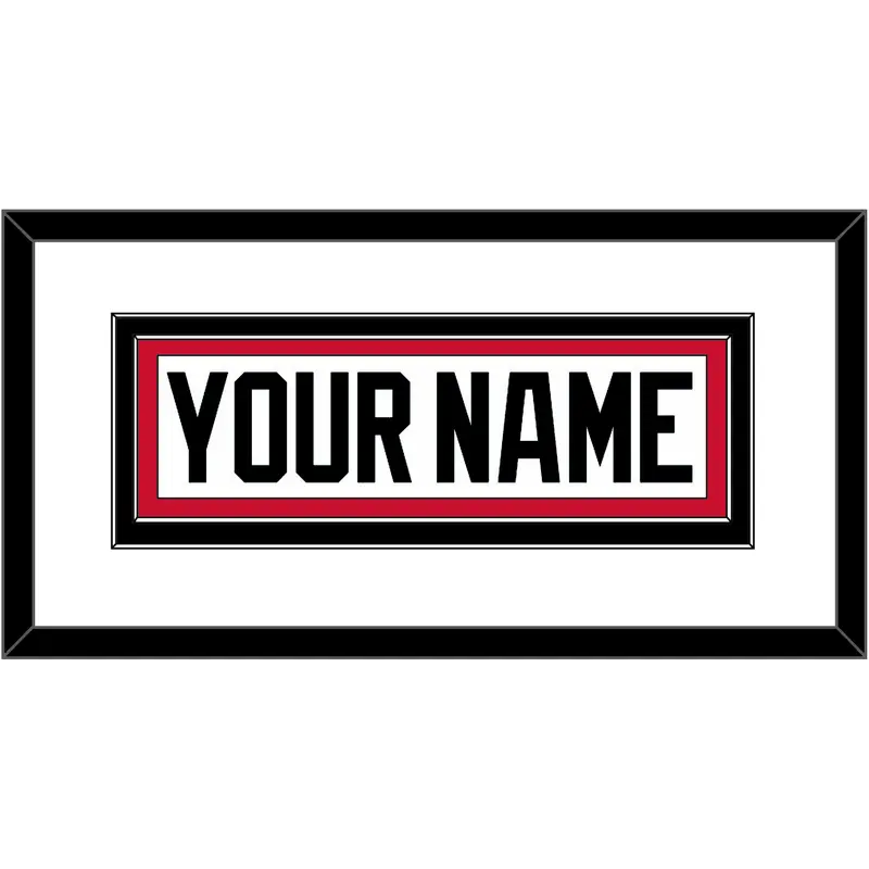 Chicago Nameplate - Road White (2007-2017) - Double Mat 1