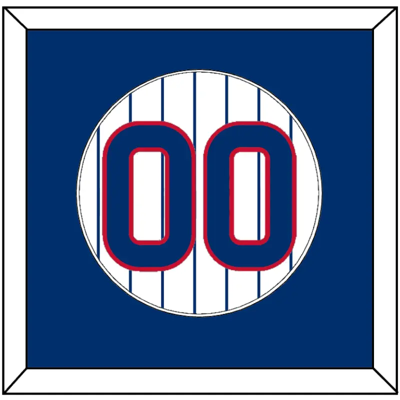Chicago Number - Home White Pinstripes - Single Mat 1
