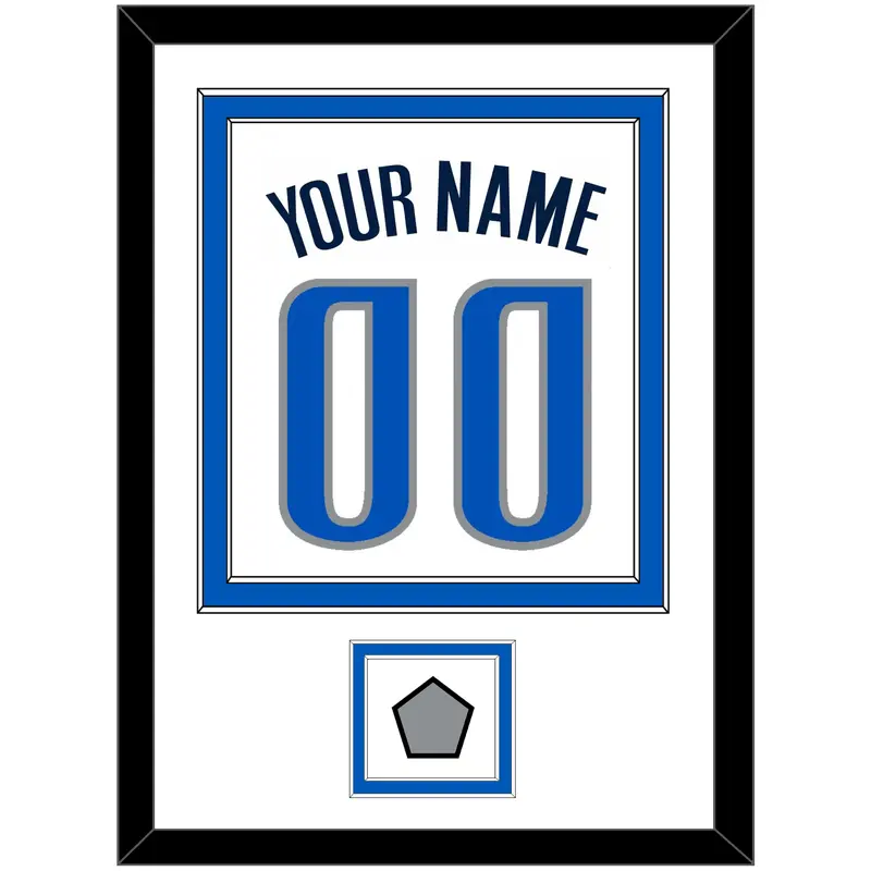 Dallas Name & Number With Finals Patch - Home White (2001-2017) - Double Mat 1