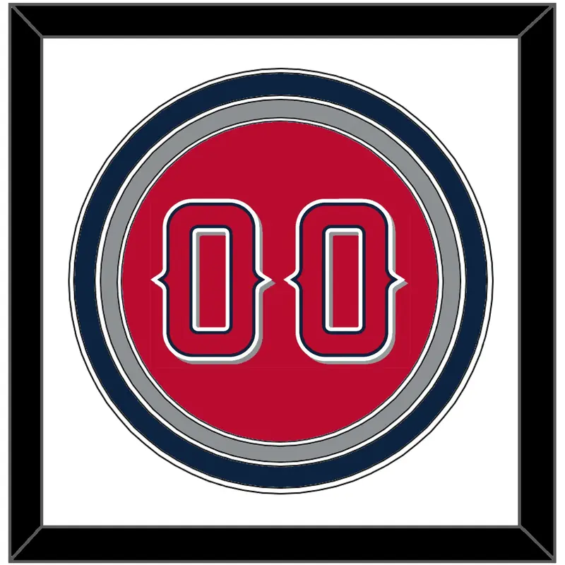 Los Angeles Number - Alternate Red (2012-2020) - Triple Mat 1