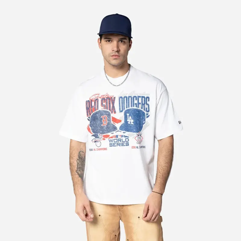 MLB Dueling Logos Sport Classic White T-Shirt