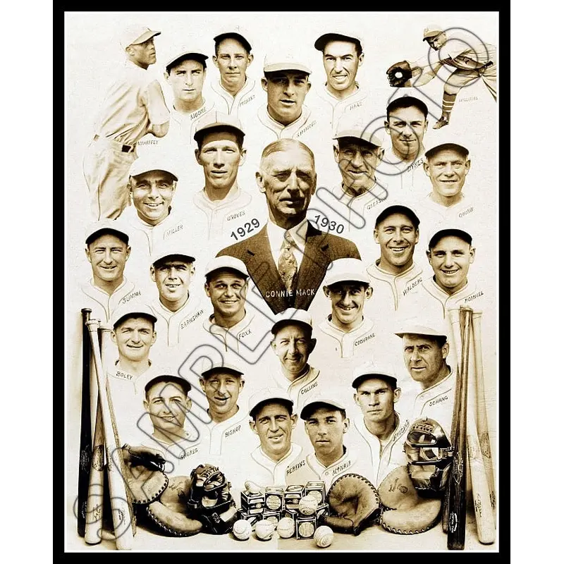 1929 / 1930 Philadelphia Athletics 8X10 Photo - Grove Mack Cochran Foxx A's - 1214