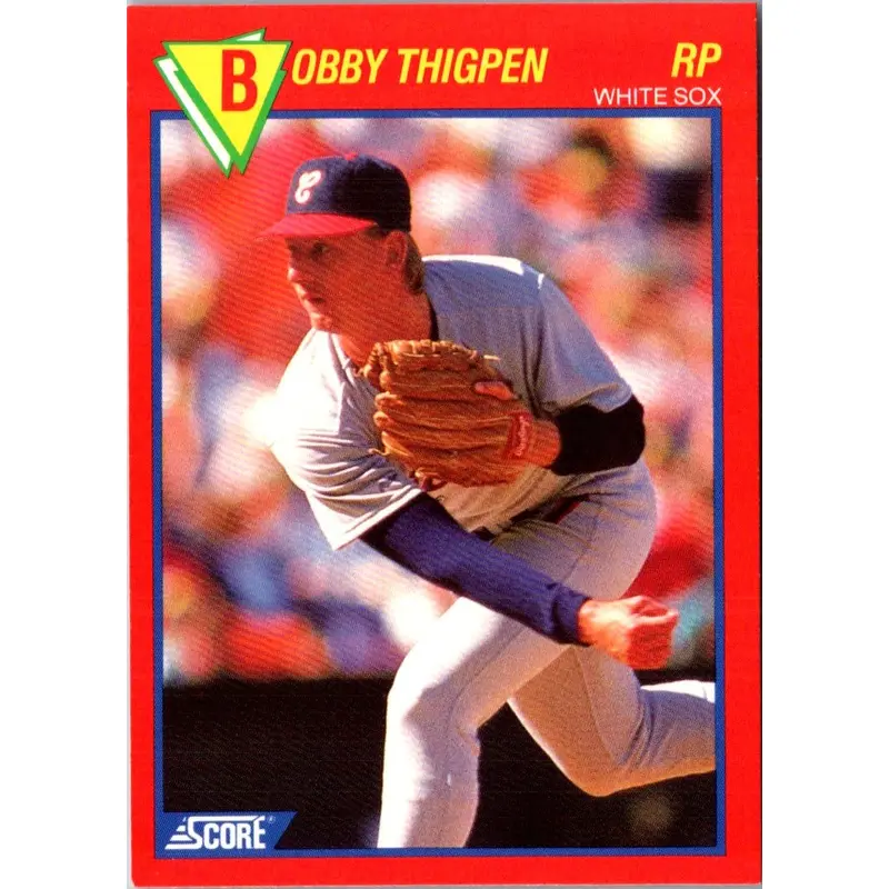 1989 Score Baseball's 100 Hottest Players Bobby Thigpen #68