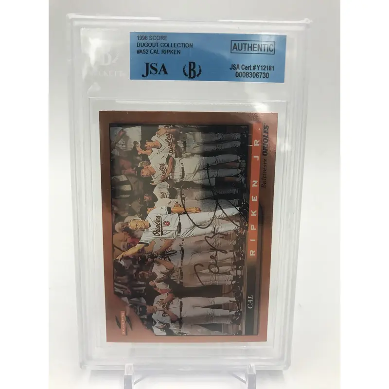 1996 Score Cal Ripken Jr. Signed Autographed 2131 Record Baseball Card JSA COA