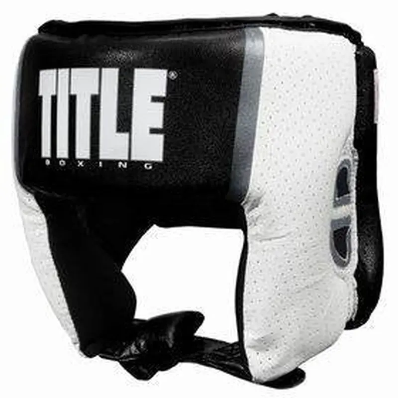 New Title Aerovent USA Boxing Comp Headgear Open Face - Small Blue