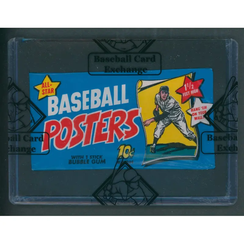 1968 Topps Baseball Posters Unopened Wax Pack (1970 Wrapper) (BBCE)