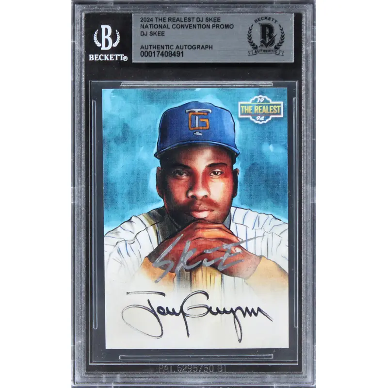 DJ Skee Signed 2024 Tony Gwynn The Realest National Con Promo Card BAS Slabbed