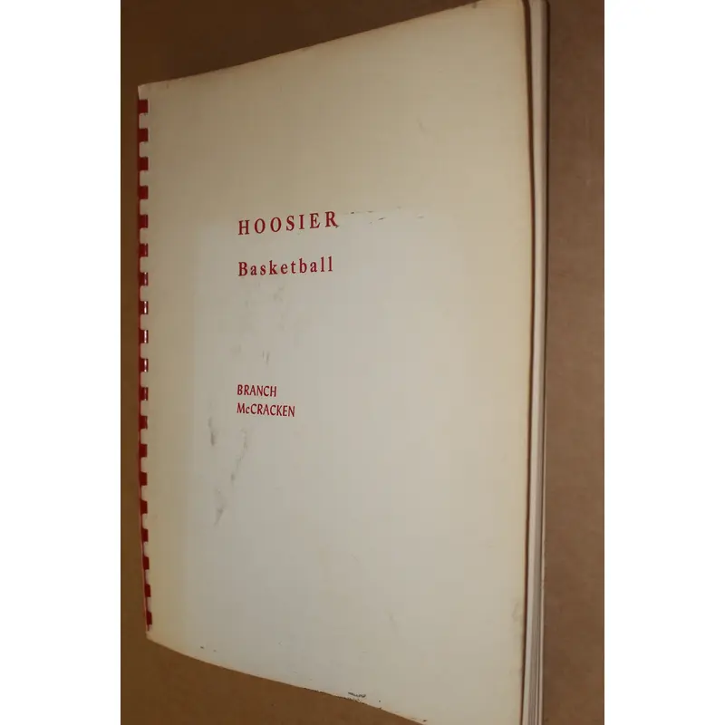 1970 Branch McCracken Hoosier Basketball Book