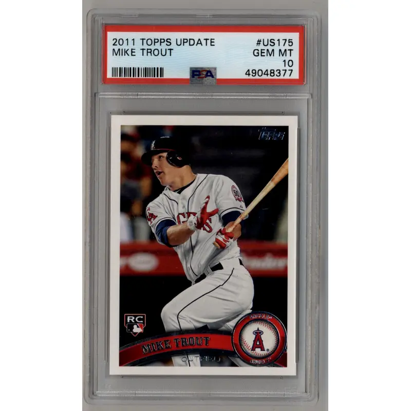 Mike Trout 2011 Topps Update Rookie #US175 PSA 10 Gem Mint 8377