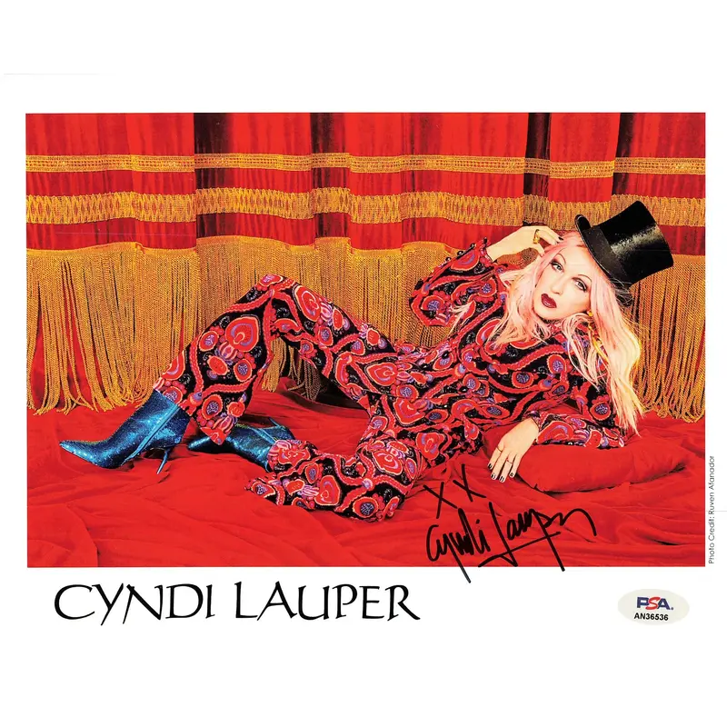 Cyndi Lauper signed 8x10 photo PSA/DNA Autographed Musician