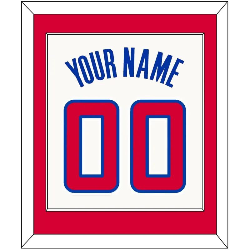 Los Angeles Name & Number - Home White (2013-2015) - Single Mat 2