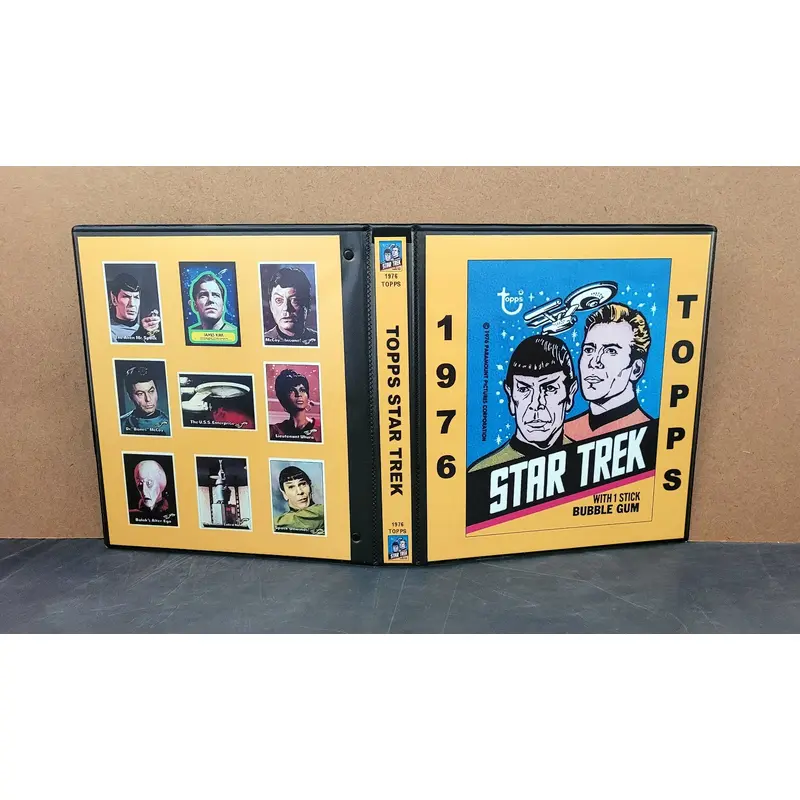 1976 Topps Star Trek Cards Custom Made Album Binder 3 Sizes - 3578