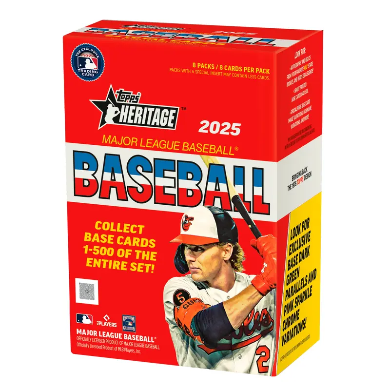 2025 Topps Heritage Baseball 8-Pack Blaster Box