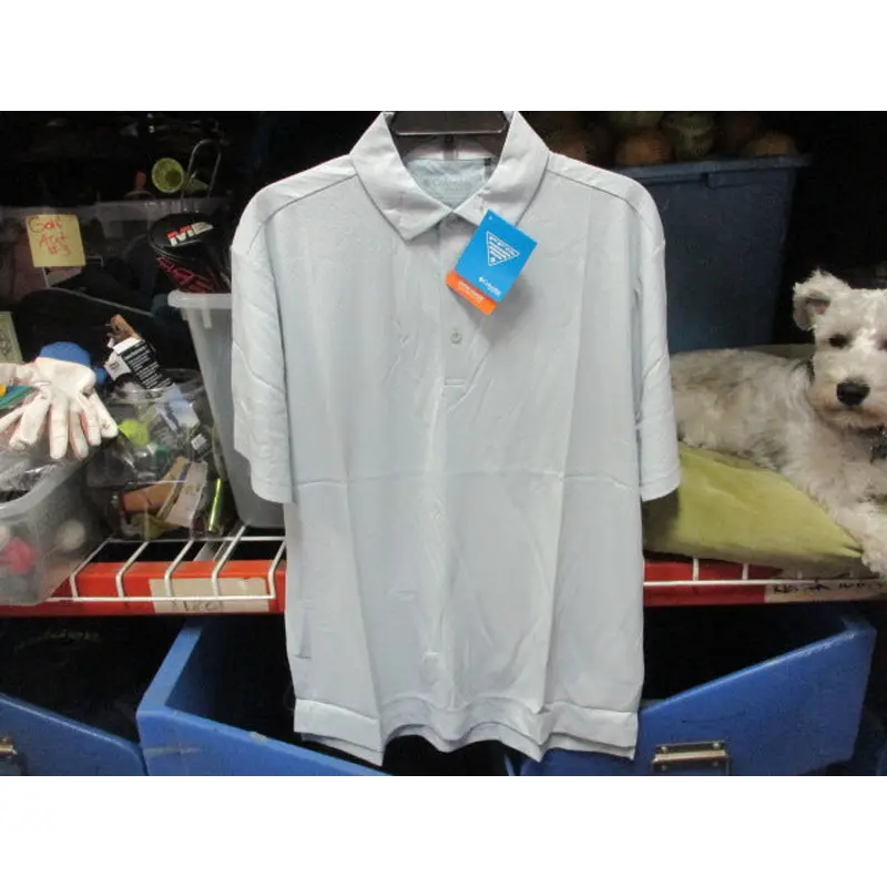 Columbia Golf Omni-Shade Sun Deflector Grey Polo Shirt Adult Size XL