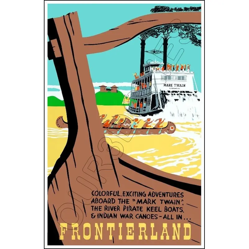 Disneyland Frontierland #1 Poster 11X17 - 1245