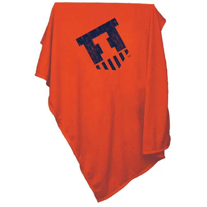 Illinois Sweatshirt Blanket (Screened)