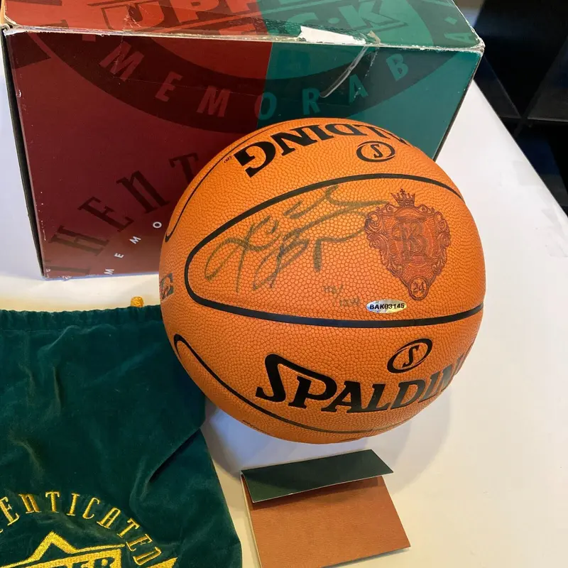 Kobe Bryant Signed Rare KB24 NBA Game Basketball Upper Deck UDA COA