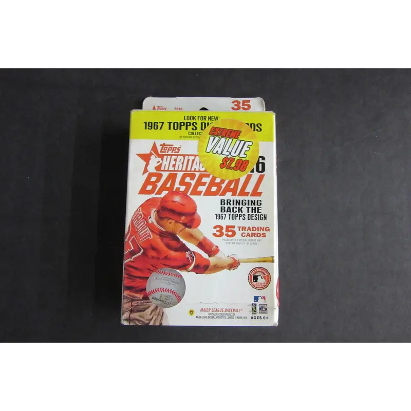 2016 Topps Heritage Baseball Hanger Box (35 Cards)