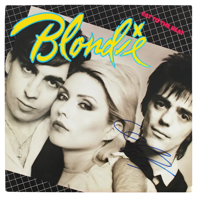 Clem Burke Blondie Authentic Signed Eat To The Beat Album Cover BAS #BG82255