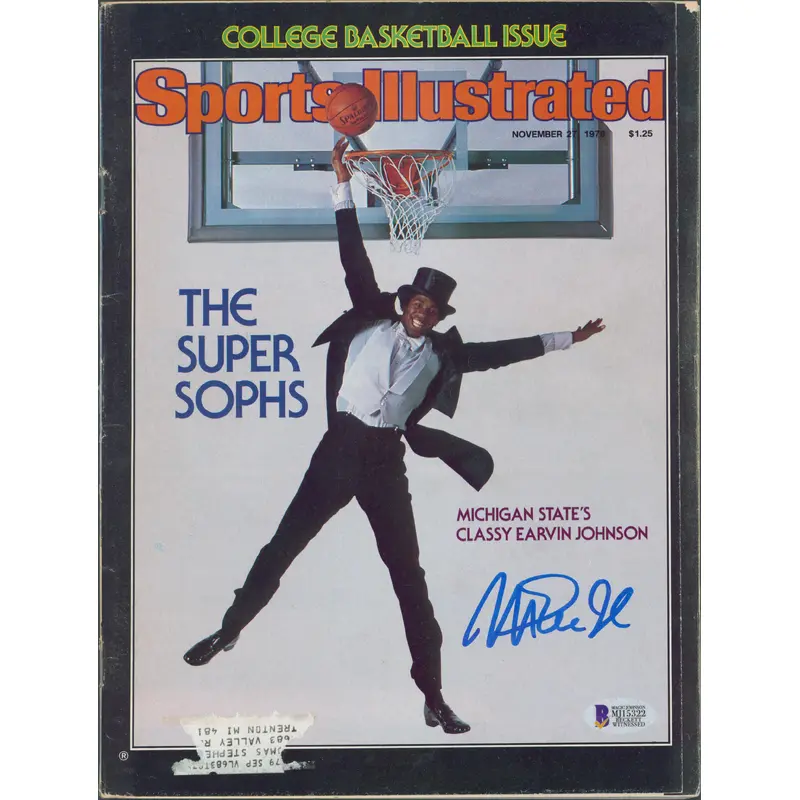 Lakers Magic Johnson Signed Nov. 1978 Sports Illustrated Magazine BAS #MJ15322