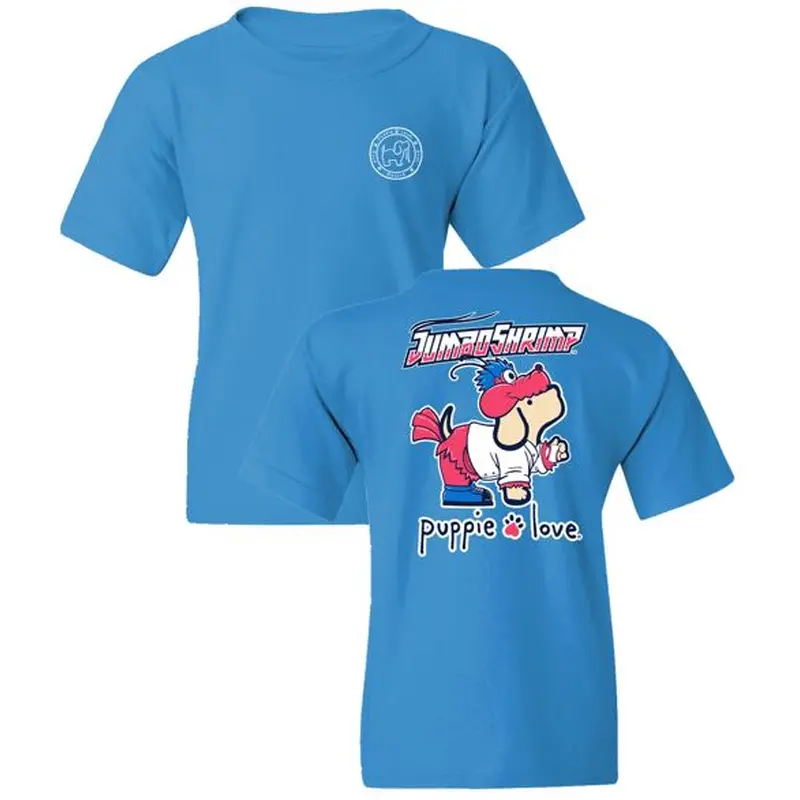 Jacksonville Jumbo Shrimp Puppie Love Youth Mascot Tee