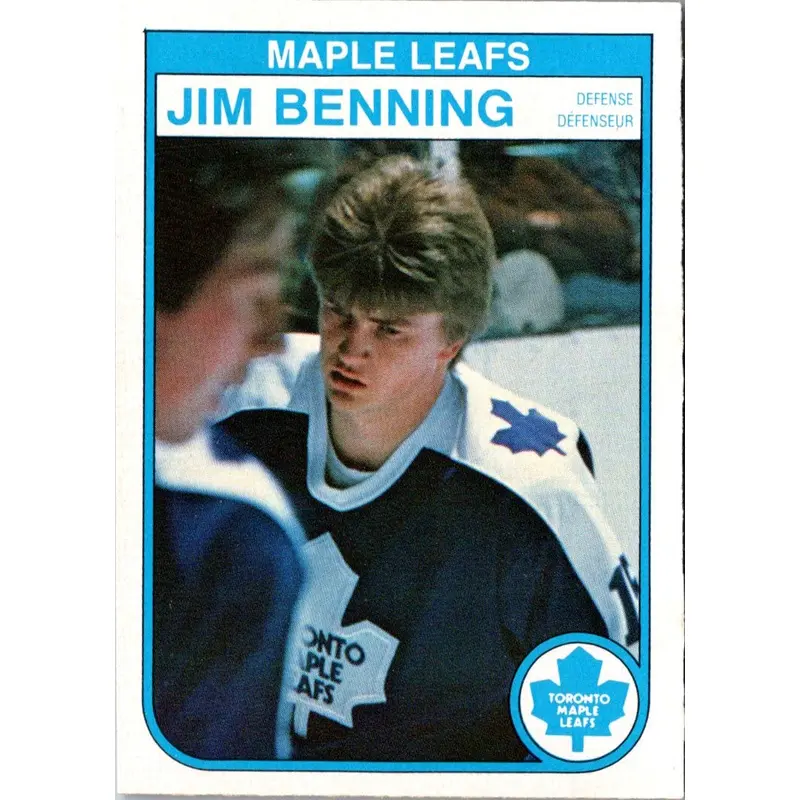 1982 O-Pee-Chee Jim Benning #317 Rookie