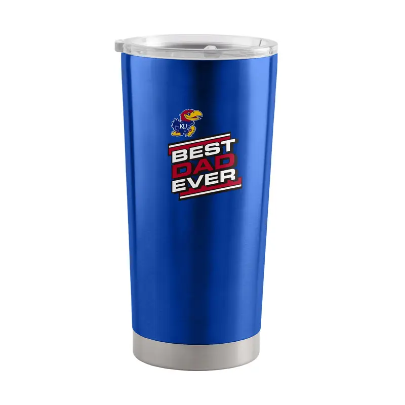 Kansas 20oz Best Dad Ever Stainless Tumbler