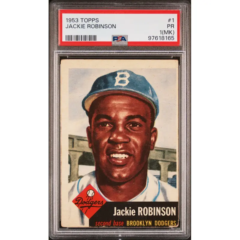 Jackie Robinson 1953 Topps #1 PSA 1 MK Poor