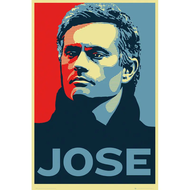 Jose Mourinho "JOSE" Chelsea FC Manager Mock Propaganda Poster - GB Eye (UK)