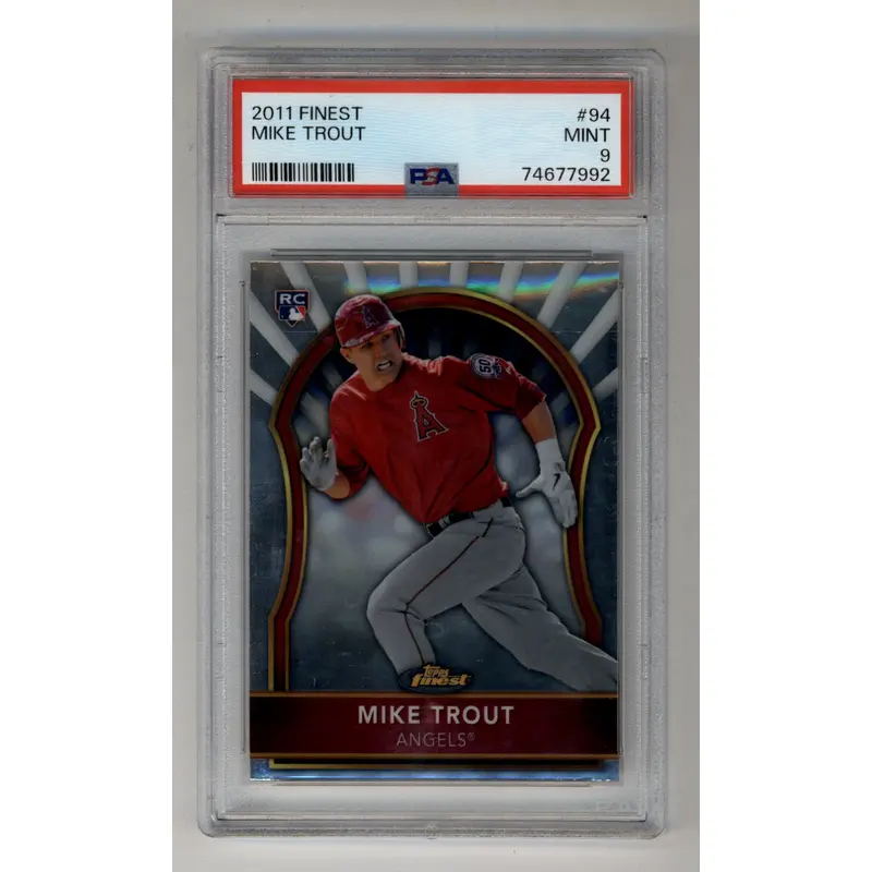 Mike Trout 2011 Finest #94 PSA 9 Mint 7992