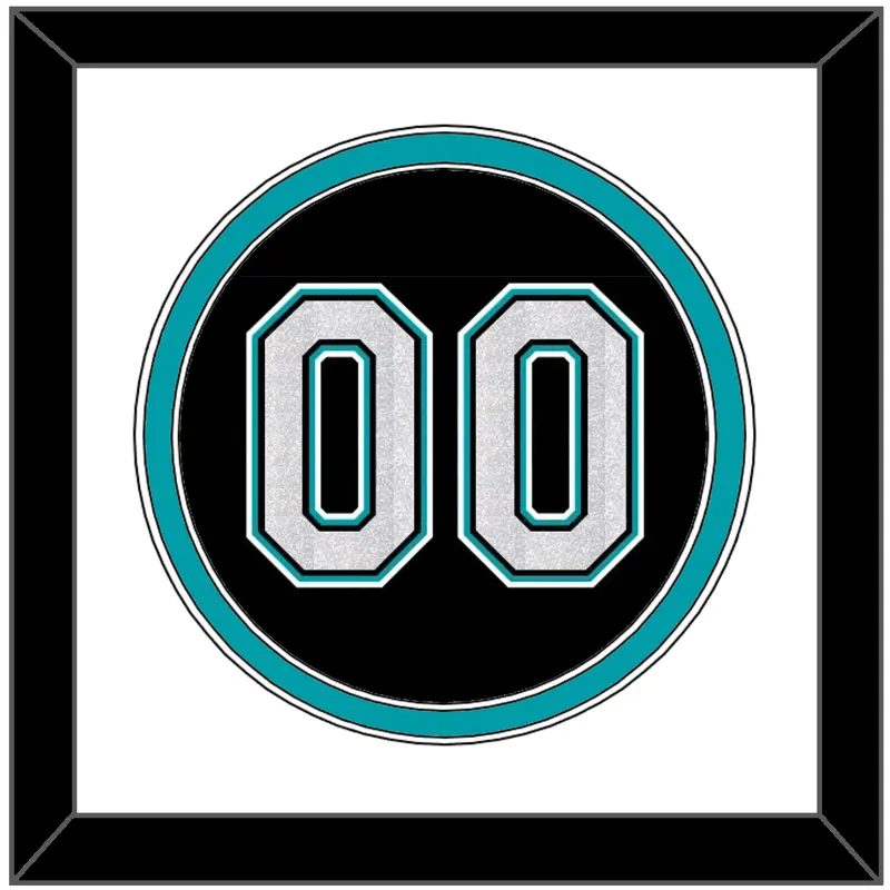 Florida Number - Alternate Black (2003-2011) - Double Mat 1