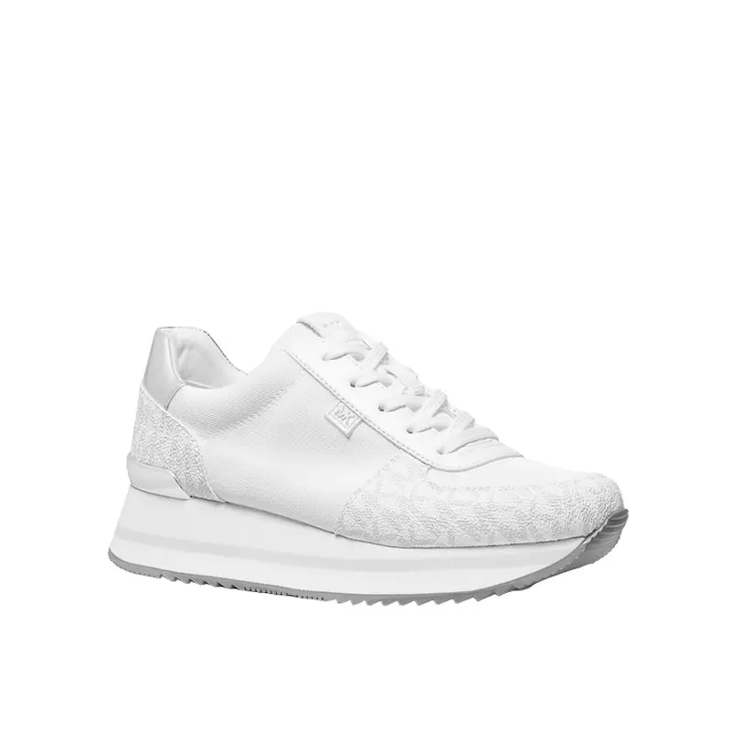 MICHAEL KORS WHITE  WOMENS TENNIS SHOE SIZES 9-11 , 43F1MQFSCD WHT