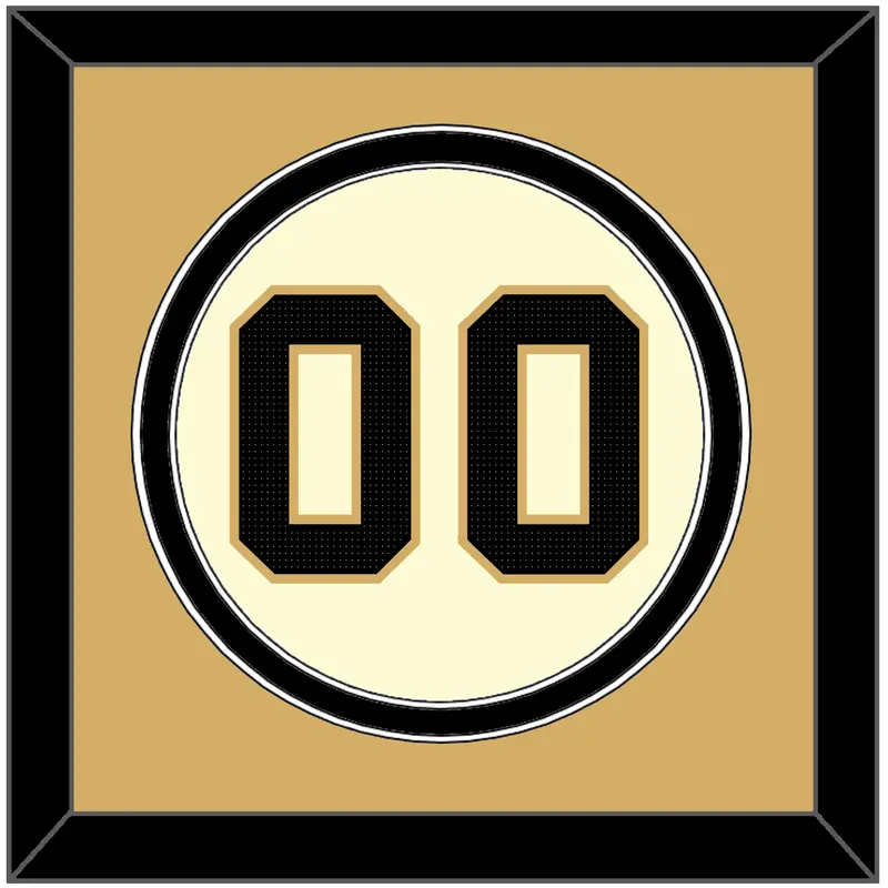 Vanderbilt Baseball Number - Home Cream (2019-2023) - Double Mat 4