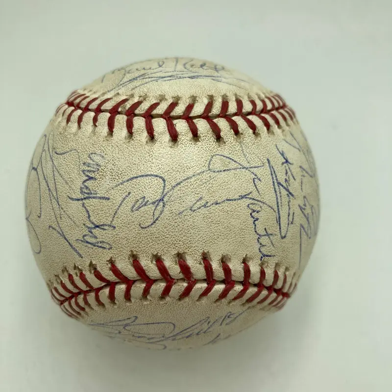 2004 Boston Red Sox World Series Champs Team Signed Game Used Baseball JSA COA
