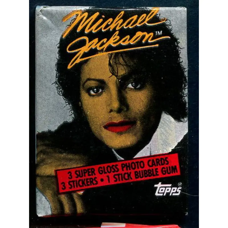 1984 Topps Michael Jackson Series 1 Unopened Wax Pack (Red Lip)