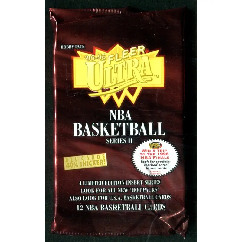 1995/96 Fleer Ultra Basketball Unopened Series 2 Pack (Hobby) (12)