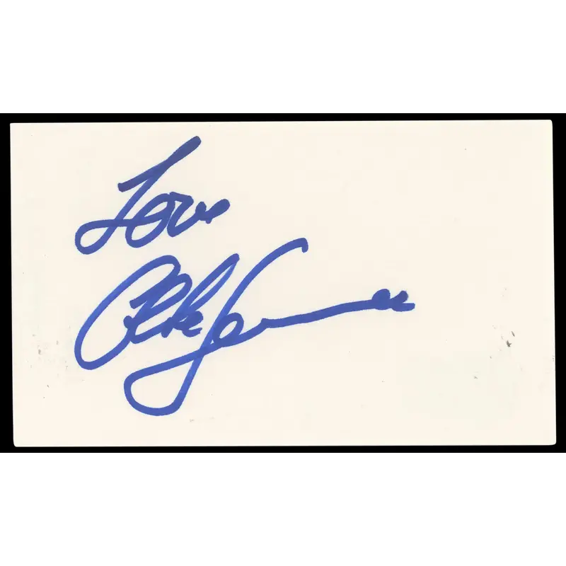 Elke Sommer The Pink Panther Authentic Signed 3x5 Index Card  BAS #BN33227